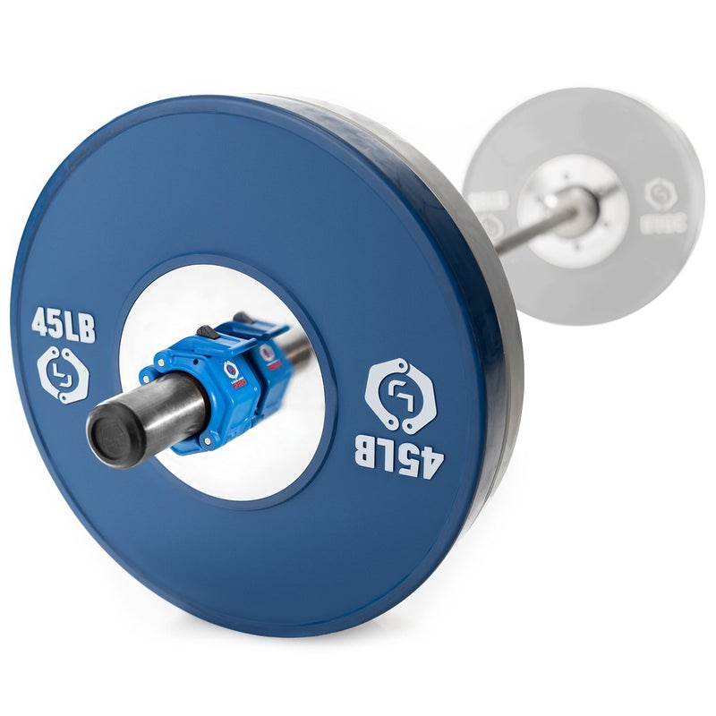 Lock-Jaw Barbell Collars قفل-فك برو 2 طوق باربل (2" / 50 مم) (أزرق) - Image 2